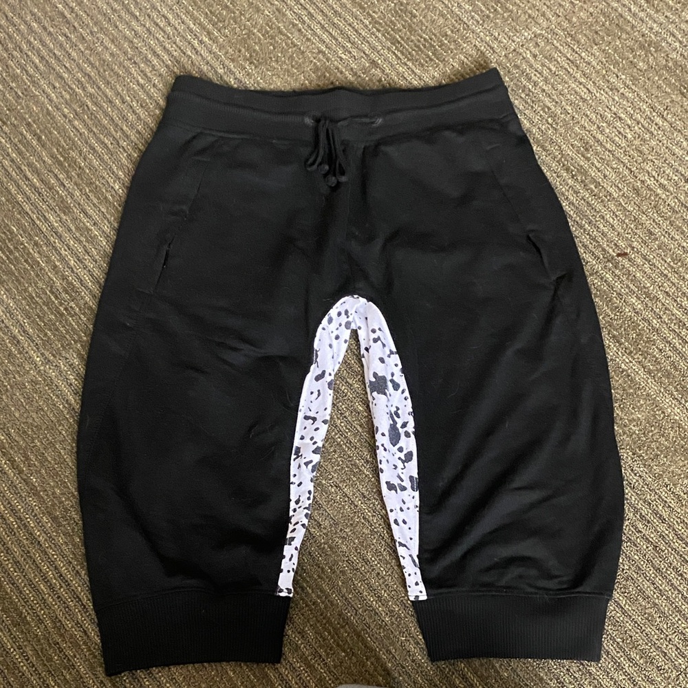 Carbon Men's Athletic Shorts with Black and White Design